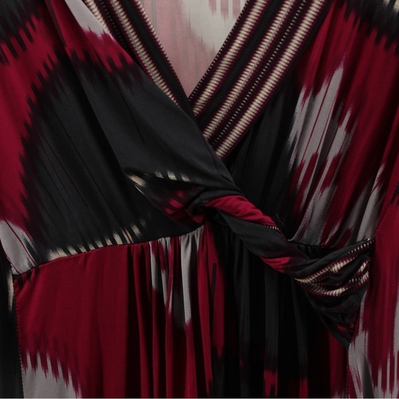 Y2K BCBGMaxazria Multicolor Watercolor Bodycon Party Cocktail Dress Size XS - Picture 3 of 9